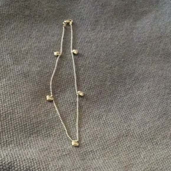14kt. White gold ankle Chain. - Picture 4 of 5